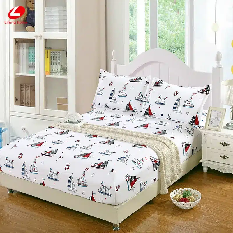 Home textile bed sheet sheet flower mattress cover printing bed sheet elastic rubber bedclothes 180*200cm summer bedspread band 51