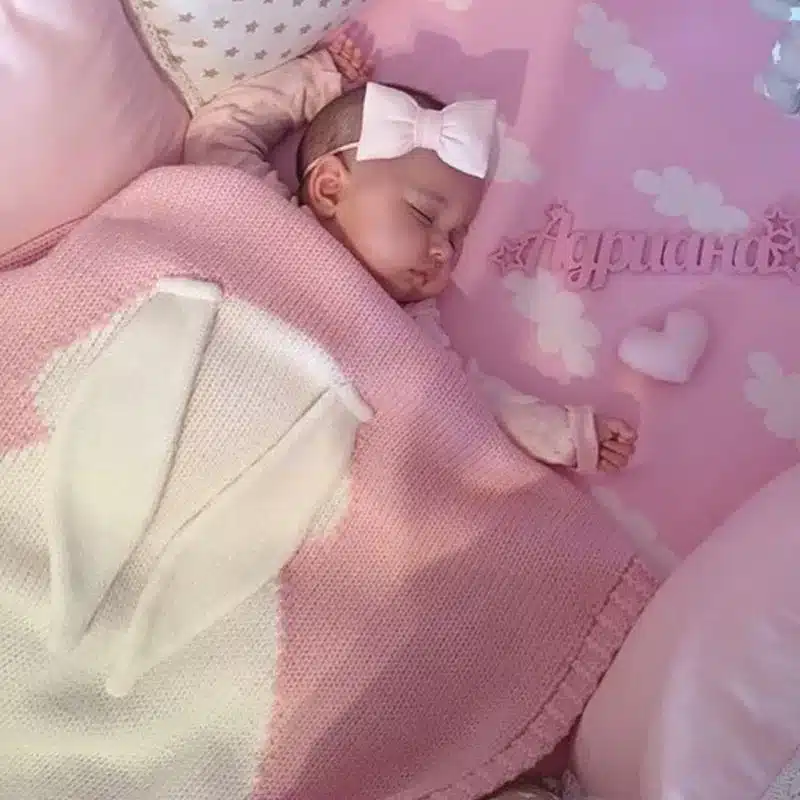 Baby Blanket Pink White Cute Rabbit Gray For Bed Sofa Wool blanket Cobertores Mantas BedSpread Bath Towels Play Mat Gift 73*105 17