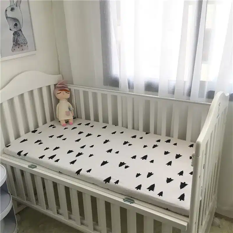 Baby Cotton bedding Fitted Sheet Bed Cover Bedding Cartoon Crib Mattress Protector Bedspread baby bed sheet for crib 130*70 CM 1