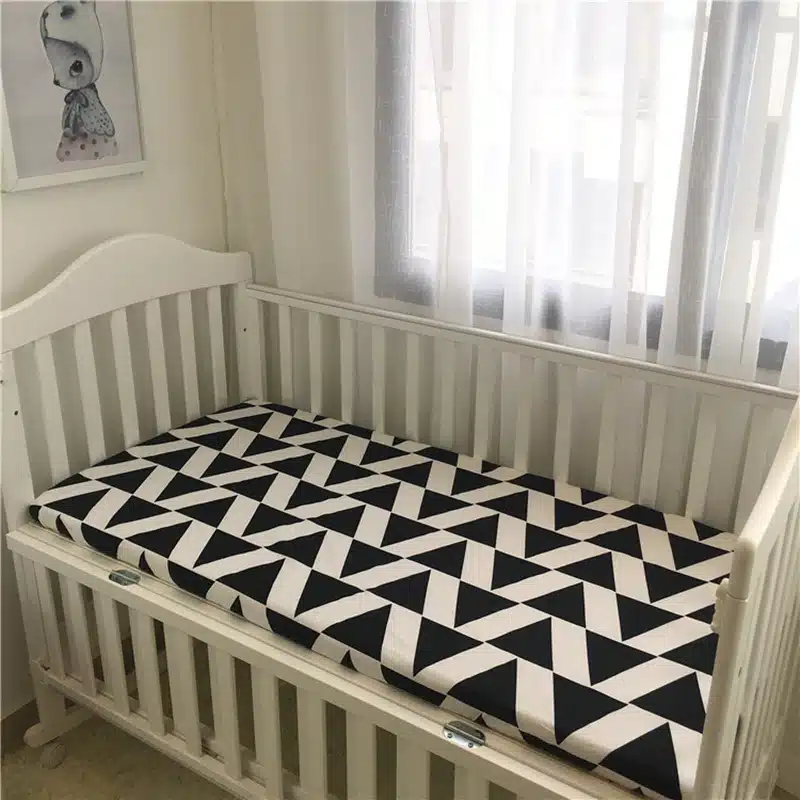 Baby Cotton bedding Fitted Sheet Bed Cover Bedding Cartoon Crib Mattress Protector Bedspread baby bed sheet for crib 130*70 CM 2