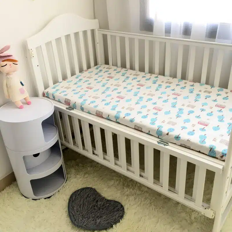 Baby Cotton bedding Fitted Sheet Bed Cover Bedding Cartoon Crib Mattress Protector Bedspread baby bed sheet for crib 130*70 CM 4