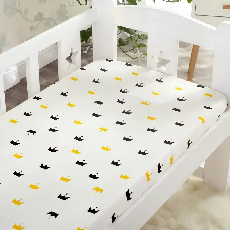Baby Cotton bedding Fitted Sheet Bed Cover Bedding Cartoon Crib Mattress Protector Bedspread baby bed sheet for crib 130*70 CM 6