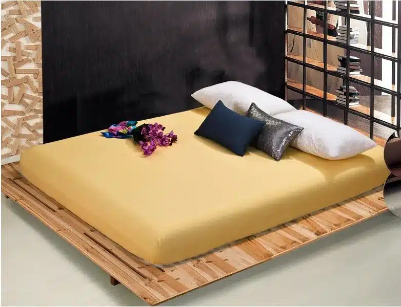 Wholesale solid color sheets fitted bed sheet elastic mattress cover bed linen bedspread polyester cotton single twin full queen 30