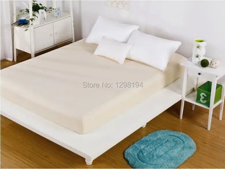Wholesale solid color sheets fitted bed sheet elastic mattress cover bed linen bedspread polyester cotton single twin full queen 32
