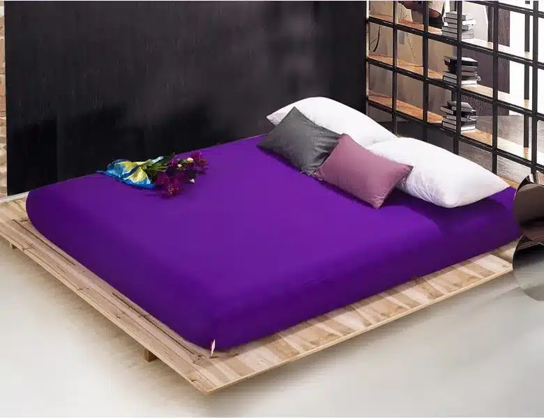 Wholesale solid color sheets fitted bed sheet elastic mattress cover bed linen bedspread polyester cotton single twin full queen 34