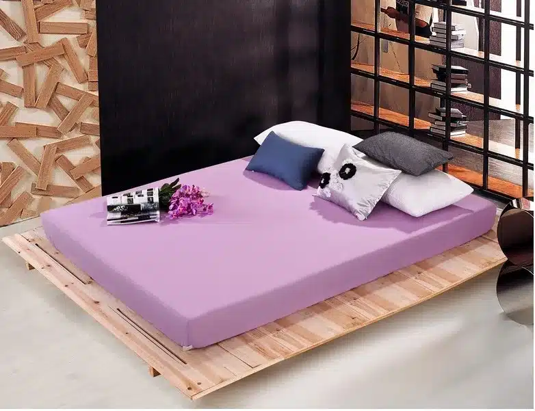 Wholesale solid color sheets fitted bed sheet elastic mattress cover bed linen bedspread polyester cotton single twin full queen 36