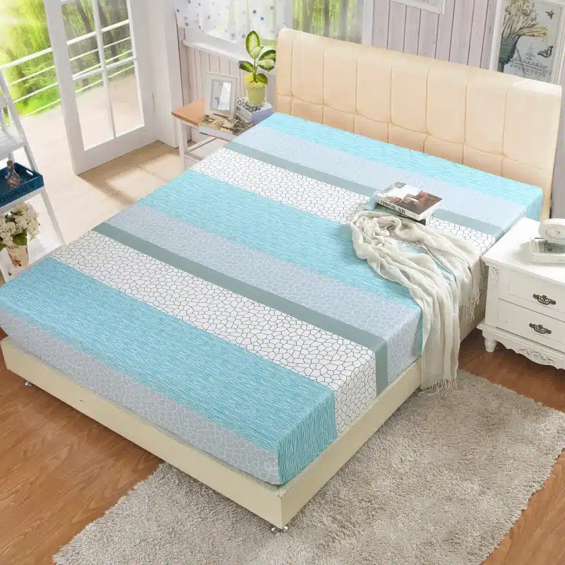 MECEROCK New Coming Fitted Sheet Mattress Cover with The All-around Elastic Rubber Band Printed Bed Sheet Hot Selling Bed Linens 18