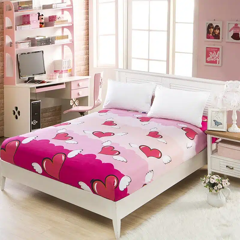 MECEROCK New Coming Fitted Sheet Mattress Cover with The All-around Elastic Rubber Band Printed Bed Sheet Hot Selling Bed Linens 20