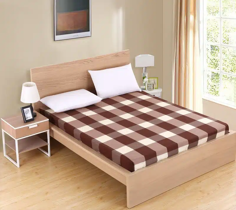 1pc 100%Polyester Fitted Sheet Mattress Cover Printing Bedding Linens Bed Sheets With Elastic Band Double Queen Size 160cm*200cm 3