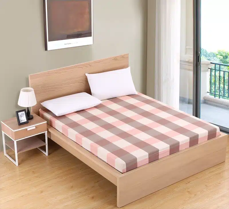 1pc 100%Polyester Fitted Sheet Mattress Cover Printing Bedding Linens Bed Sheets With Elastic Band Double Queen Size 160cm*200cm 8
