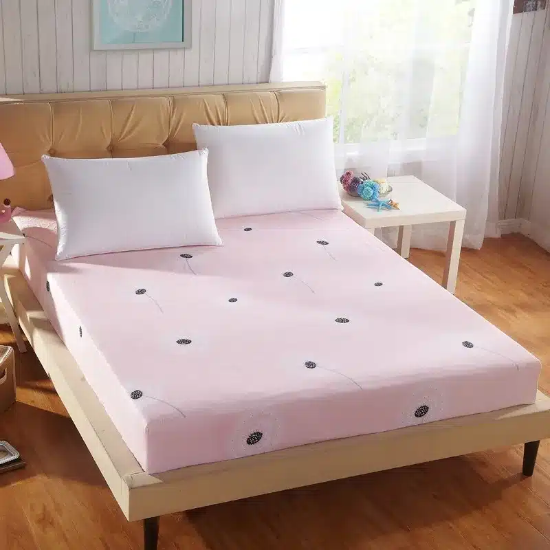 1pc 100%Polyester Fitted Sheet Mattress Cover Printing Bedding Linens Bed Sheets With Elastic Band Double Queen Size 160cm*200cm 15