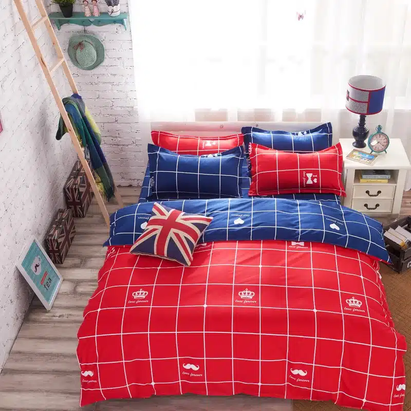 2016 High Quality Cotton Bedding Sets for Kids Bed Linen with Duvet Cover/Bed Sheets/2 Pillowcases King Full/king/Queen Size 10
