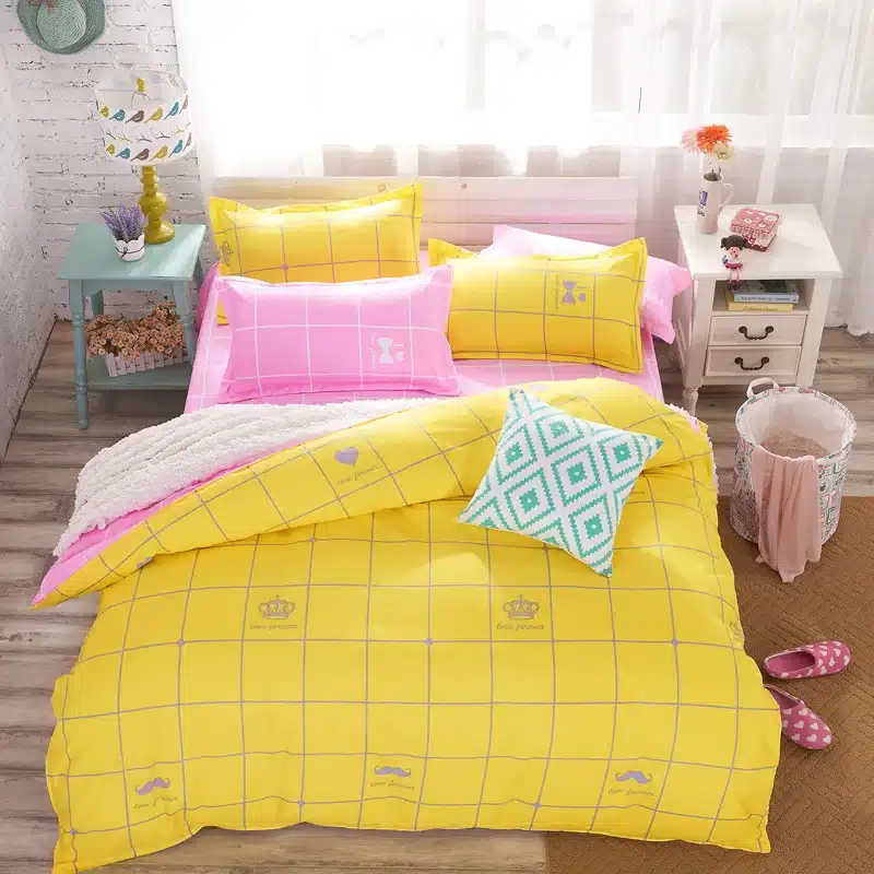 2016 High Quality Cotton Bedding Sets for Kids Bed Linen with Duvet Cover/Bed Sheets/2 Pillowcases King Full/king/Queen Size 12