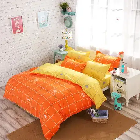 2016 High Quality Cotton Bedding Sets for Kids Bed Linen with Duvet Cover/Bed Sheets/2 Pillowcases King Full/king/Queen Size 17