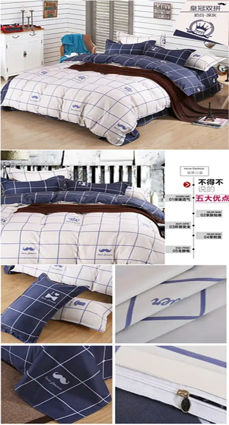 2016 High Quality Cotton Bedding Sets for Kids Bed Linen with Duvet Cover/Bed Sheets/2 Pillowcases King Full/king/Queen Size 47