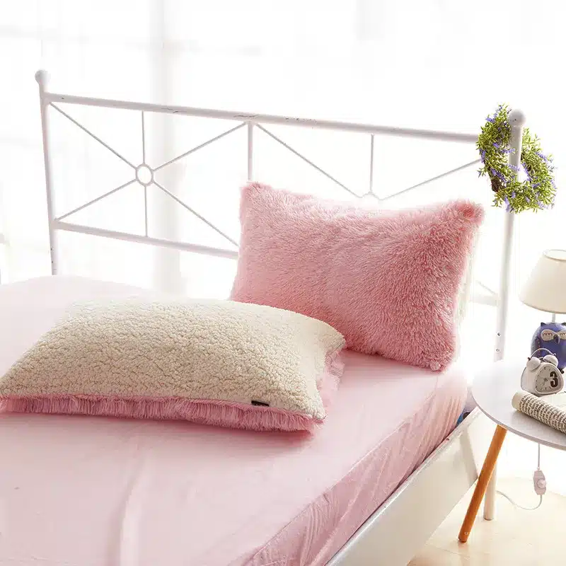 White Blue Princess Girls Bedding set Thick Fleece Warm Winter Bed set King Queen Twin size Duvet cover Pillow Cover Bed skirt 24