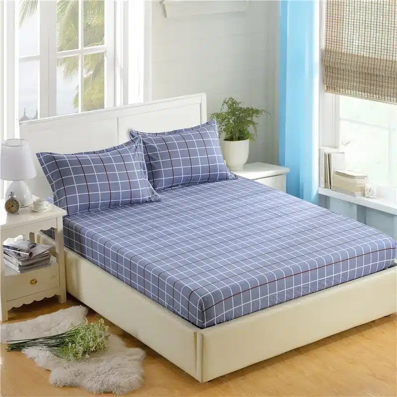 1pc 100%Polyester Fitted Sheet Mattress Cover Printing Bedding Four Corners With Elastic Band Bed Sheet 160cm*200cm 11