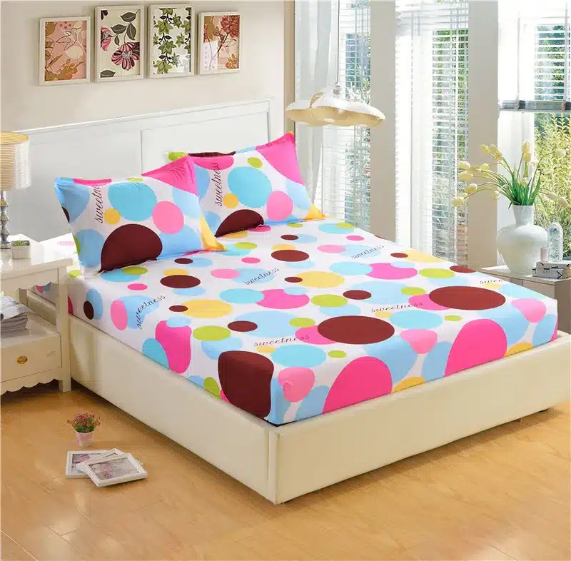 1pc 100%Polyester Fitted Sheet Mattress Cover Printing Bedding Four Corners With Elastic Band Bed Sheet 160cm*200cm 14