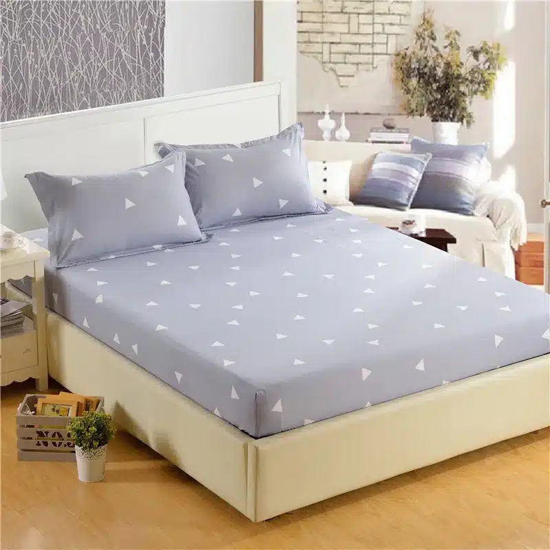 1pc 100%Polyester Fitted Sheet Mattress Cover Printing Bedding Four Corners With Elastic Band Bed Sheet 160cm*200cm 17