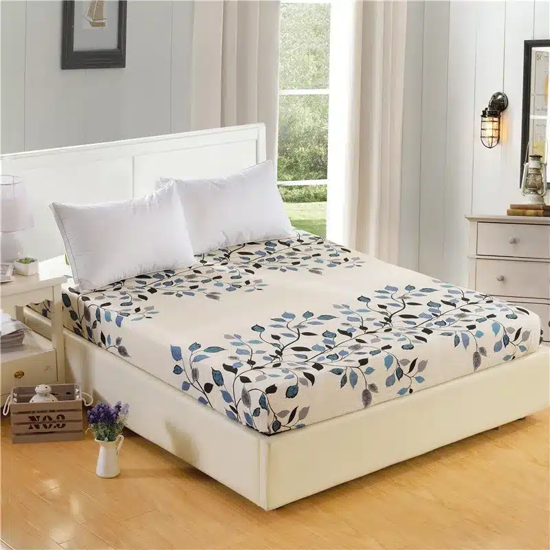 1pc 100%Polyester Fitted Sheet Mattress Cover Printing Bedding Four Corners With Elastic Band Bed Sheet 160cm*200cm 18