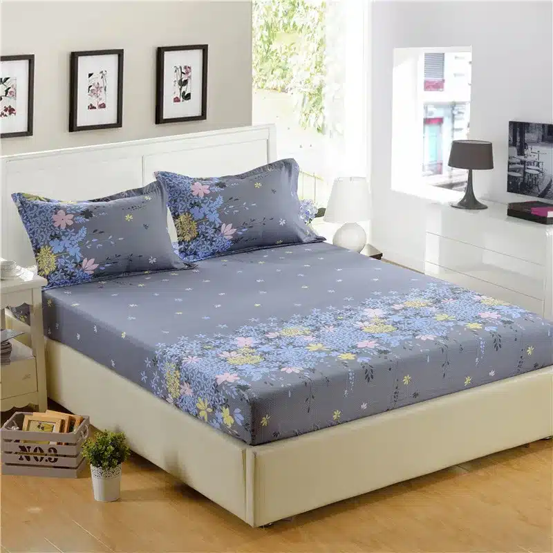 1pc 100%Polyester Fitted Sheet Mattress Cover Printing Bedding Four Corners With Elastic Band Bed Sheet 160cm*200cm 21