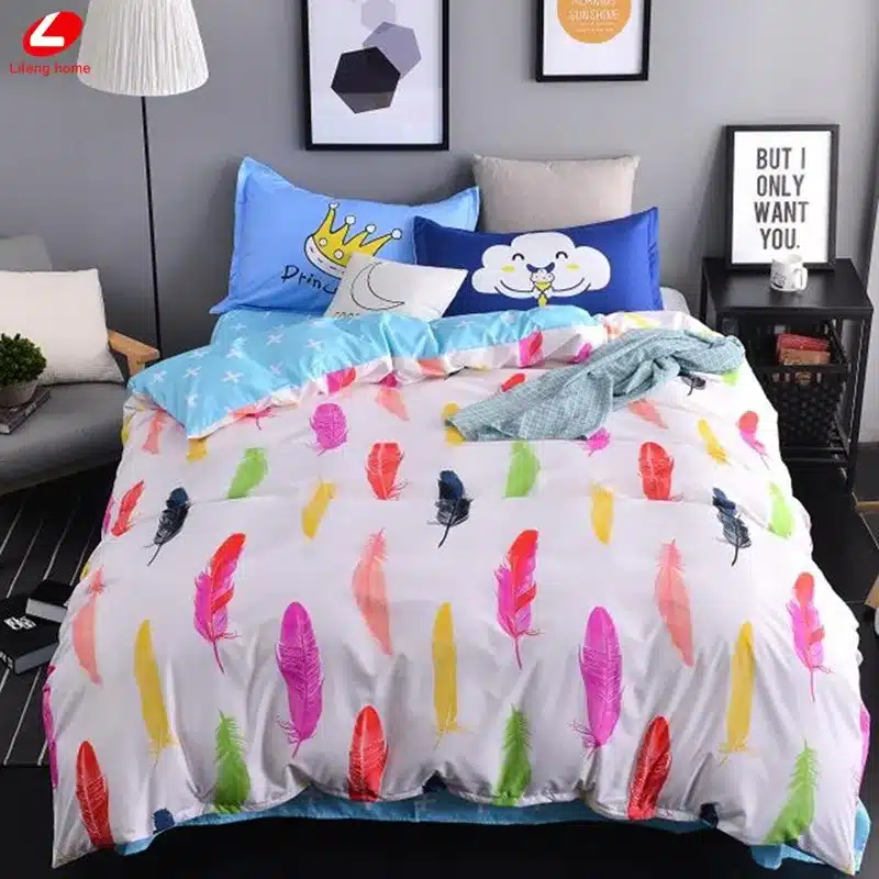 Autumn bed 2017 New duvet cover set dinosaur bedding set duvet cover AB side bed set printing flat sheet super king bedclothes 10