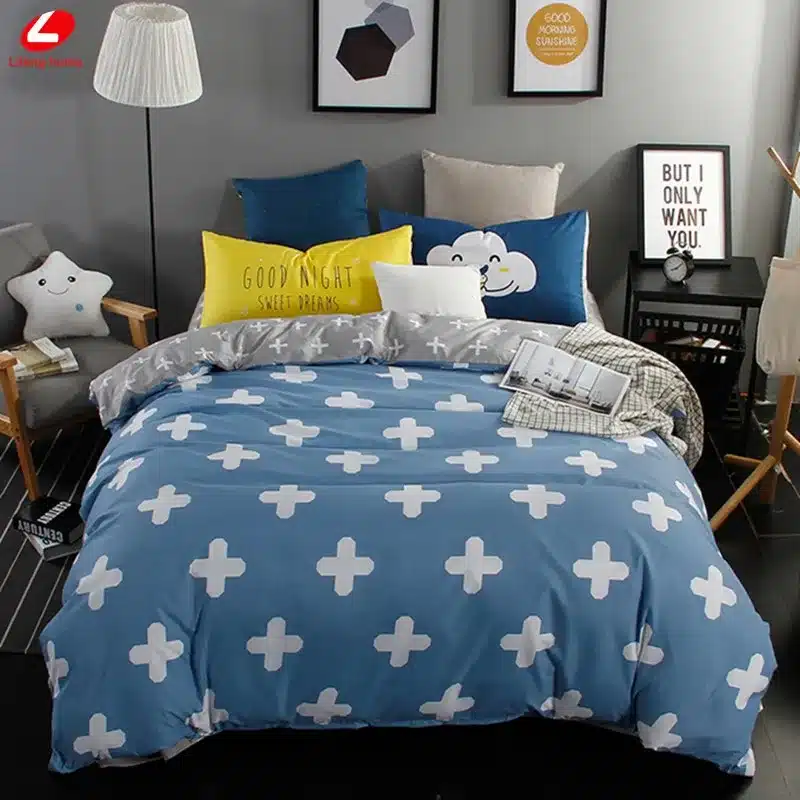 Autumn bed 2017 New duvet cover set dinosaur bedding set duvet cover AB side bed set printing flat sheet super king bedclothes 15
