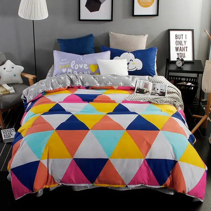 Autumn bed 2017 New duvet cover set dinosaur bedding set duvet cover AB side bed set printing flat sheet super king bedclothes 18
