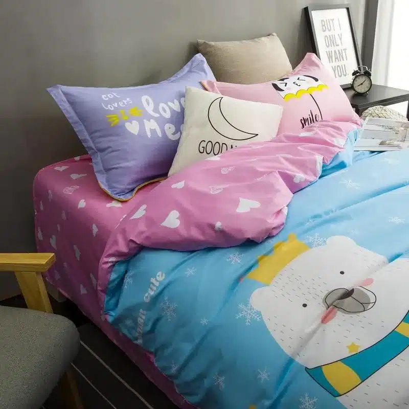 Autumn bed 2017 New duvet cover set dinosaur bedding set duvet cover AB side bed set printing flat sheet super king bedclothes 48