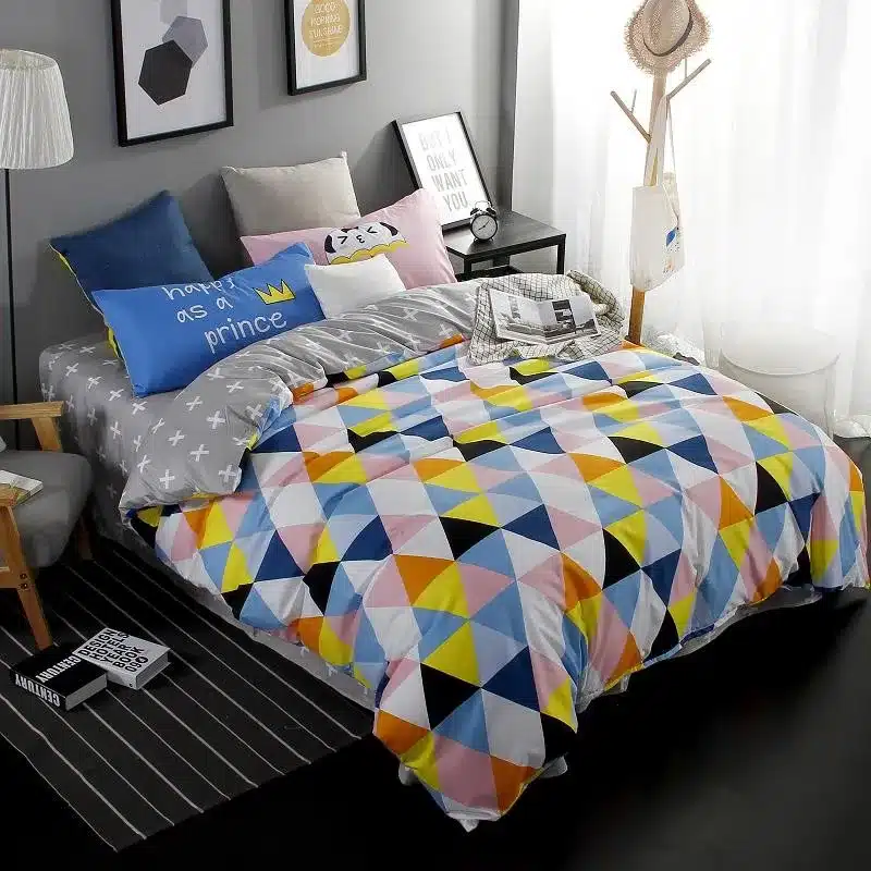Autumn bed 2017 New duvet cover set dinosaur bedding set duvet cover AB side bed set printing flat sheet super king bedclothes 52