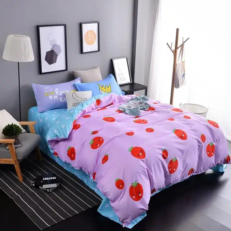 Autumn bed 2017 New duvet cover set dinosaur bedding set duvet cover AB side bed set printing flat sheet super king bedclothes 84