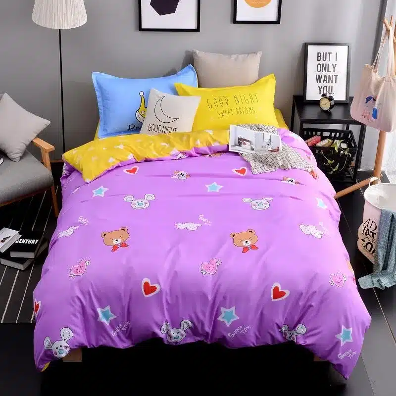 Autumn bed 2017 New duvet cover set dinosaur bedding set duvet cover AB side bed set printing flat sheet super king bedclothes 91