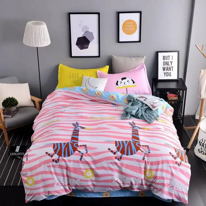 Autumn bed 2017 New duvet cover set dinosaur bedding set duvet cover AB side bed set printing flat sheet super king bedclothes 122