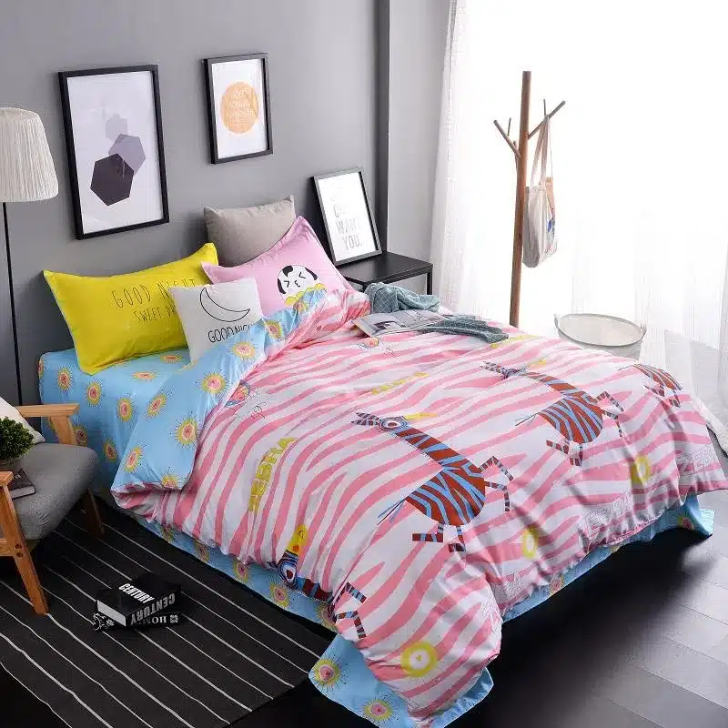 Autumn bed 2017 New duvet cover set dinosaur bedding set duvet cover AB side bed set printing flat sheet super king bedclothes 123
