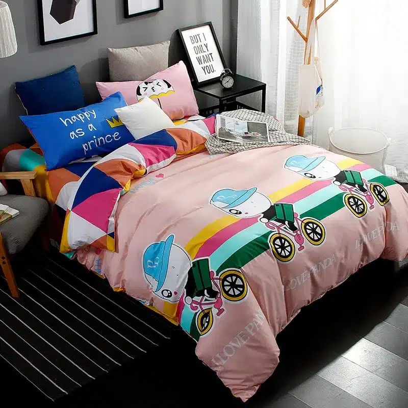 Autumn bed 2017 New duvet cover set dinosaur bedding set duvet cover AB side bed set printing flat sheet super king bedclothes 130