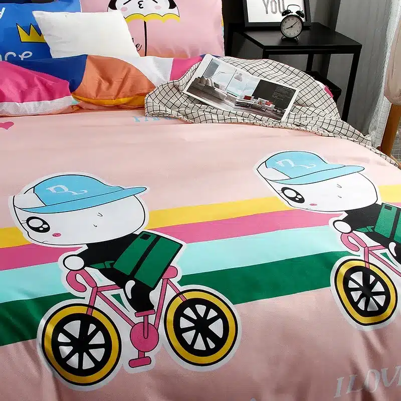 Autumn bed 2017 New duvet cover set dinosaur bedding set duvet cover AB side bed set printing flat sheet super king bedclothes 131