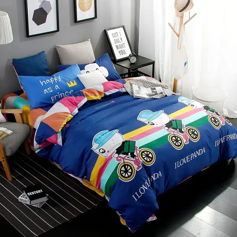 Autumn bed 2017 New duvet cover set dinosaur bedding set duvet cover AB side bed set printing flat sheet super king bedclothes 137