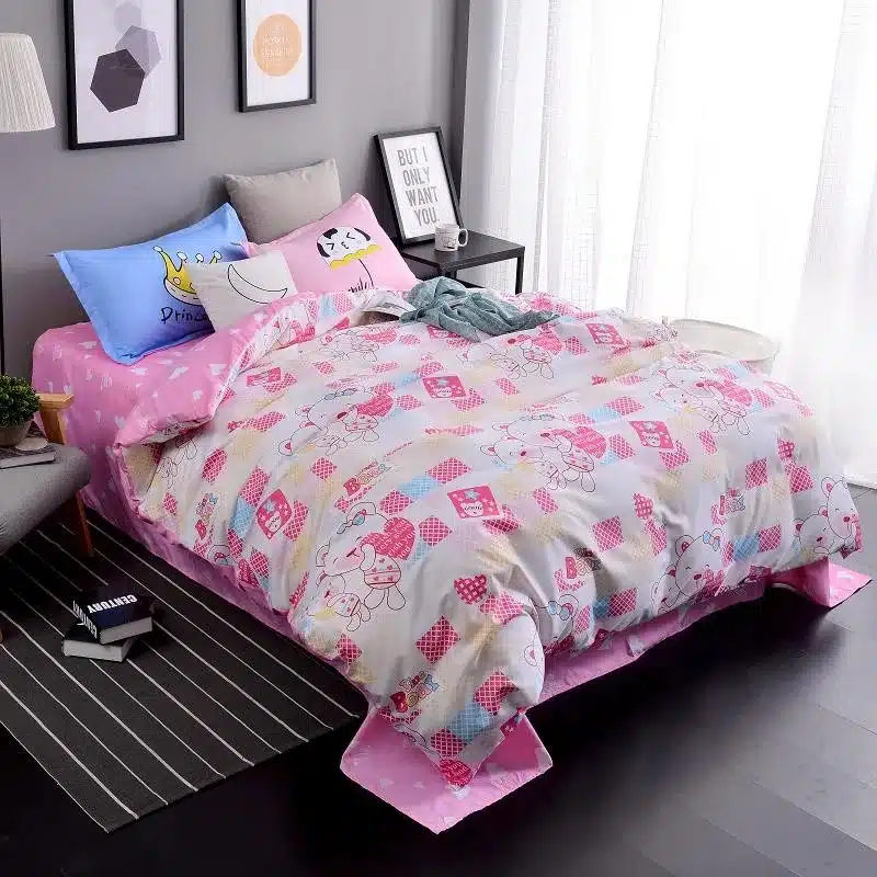 Autumn bed 2017 New duvet cover set dinosaur bedding set duvet cover AB side bed set printing flat sheet super king bedclothes 145