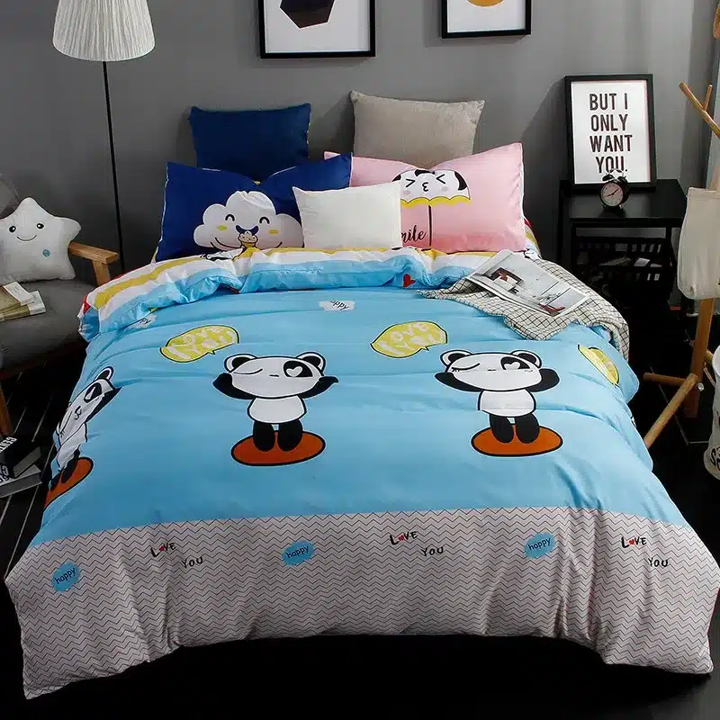 Autumn bed 2017 New duvet cover set dinosaur bedding set duvet cover AB side bed set printing flat sheet super king bedclothes 151