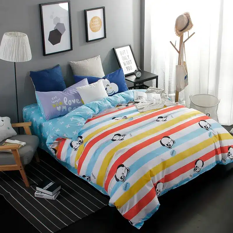 Autumn bed 2017 New duvet cover set dinosaur bedding set duvet cover AB side bed set printing flat sheet super king bedclothes 158