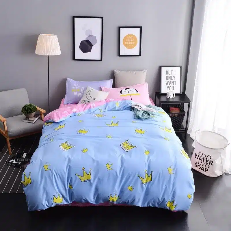 Autumn bed 2017 New duvet cover set dinosaur bedding set duvet cover AB side bed set printing flat sheet super king bedclothes 165