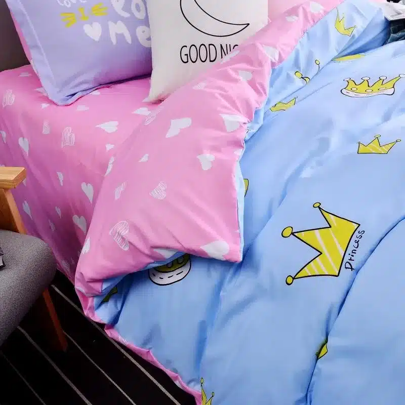Autumn bed 2017 New duvet cover set dinosaur bedding set duvet cover AB side bed set printing flat sheet super king bedclothes 168