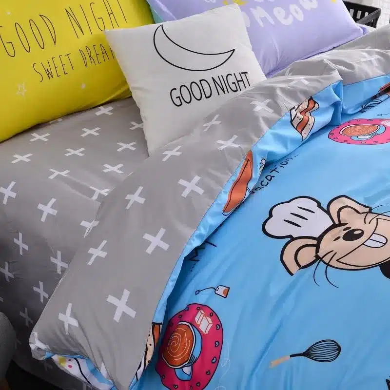 Autumn bed 2017 New duvet cover set dinosaur bedding set duvet cover AB side bed set printing flat sheet super king bedclothes 174