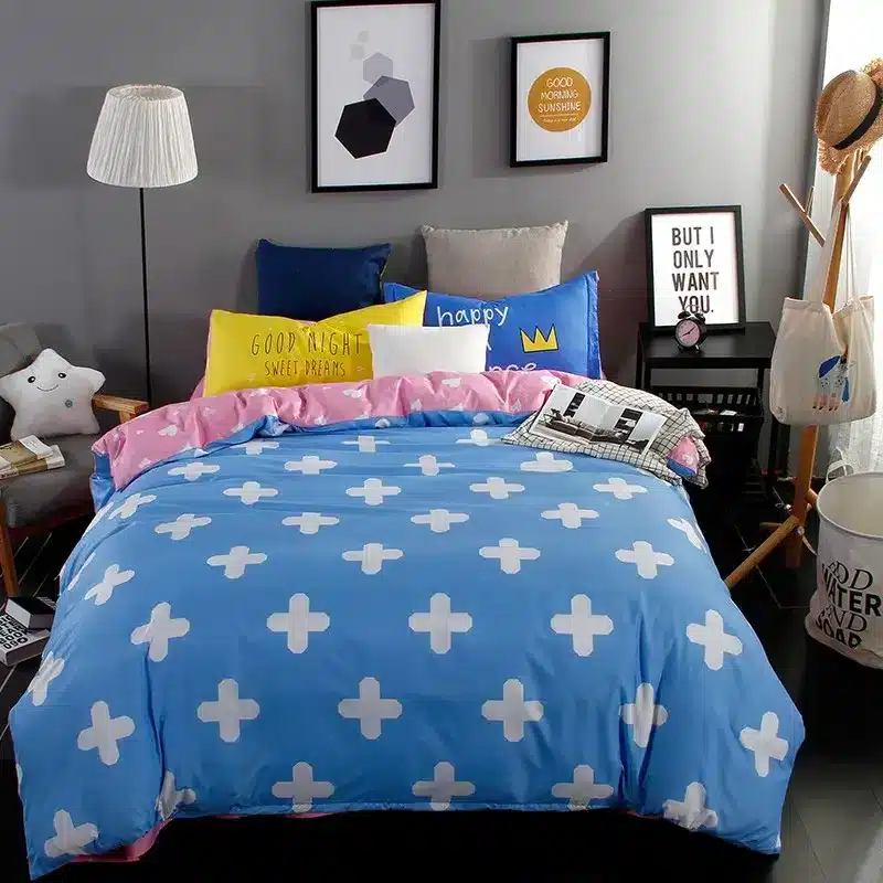 Autumn bed 2017 New duvet cover set dinosaur bedding set duvet cover AB side bed set printing flat sheet super king bedclothes 180