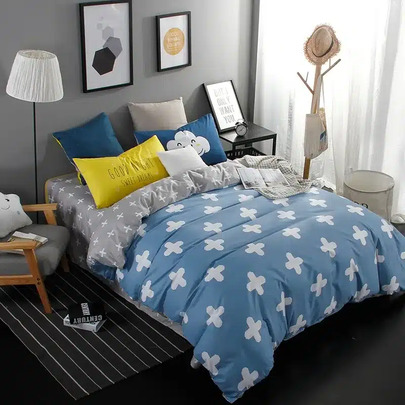 Autumn bed 2017 New duvet cover set dinosaur bedding set duvet cover AB side bed set printing flat sheet super king bedclothes 186
