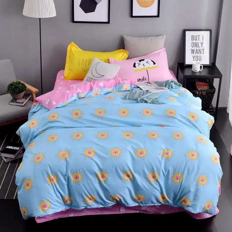 Autumn bed 2017 New duvet cover set dinosaur bedding set duvet cover AB side bed set printing flat sheet super king bedclothes 193