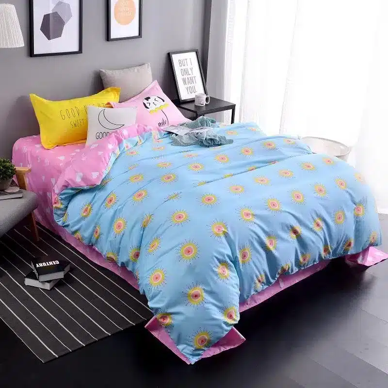 Autumn bed 2017 New duvet cover set dinosaur bedding set duvet cover AB side bed set printing flat sheet super king bedclothes 194