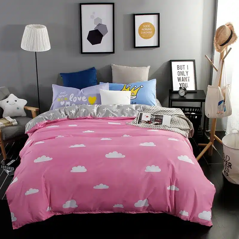 Autumn bed 2017 New duvet cover set dinosaur bedding set duvet cover AB side bed set printing flat sheet super king bedclothes 202