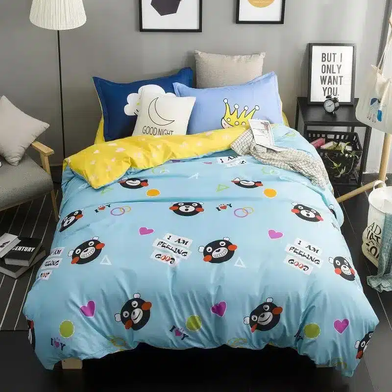 Autumn bed 2017 New duvet cover set dinosaur bedding set duvet cover AB side bed set printing flat sheet super king bedclothes 215