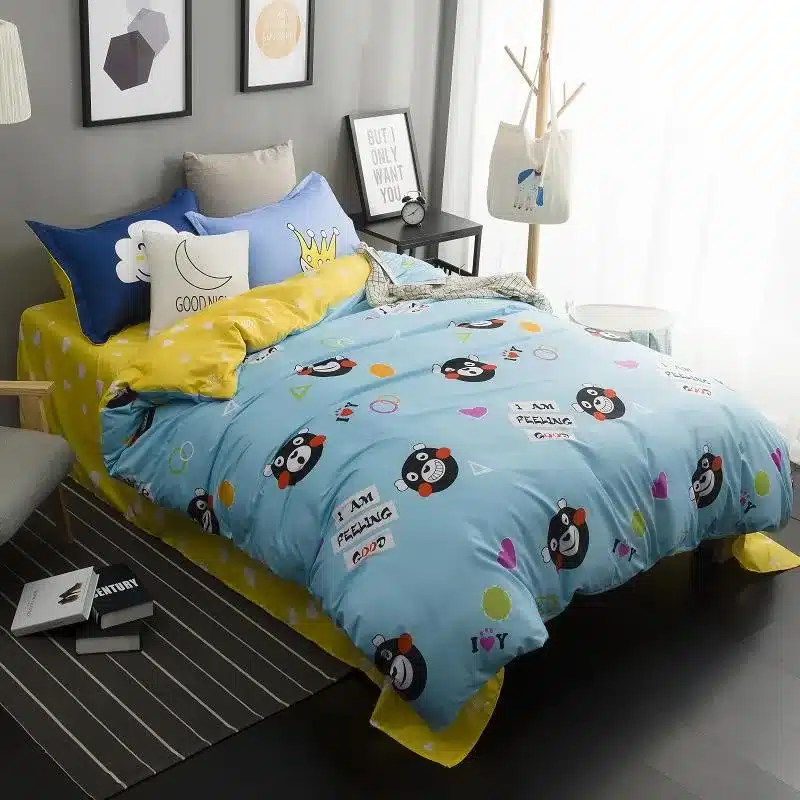 Autumn bed 2017 New duvet cover set dinosaur bedding set duvet cover AB side bed set printing flat sheet super king bedclothes 216